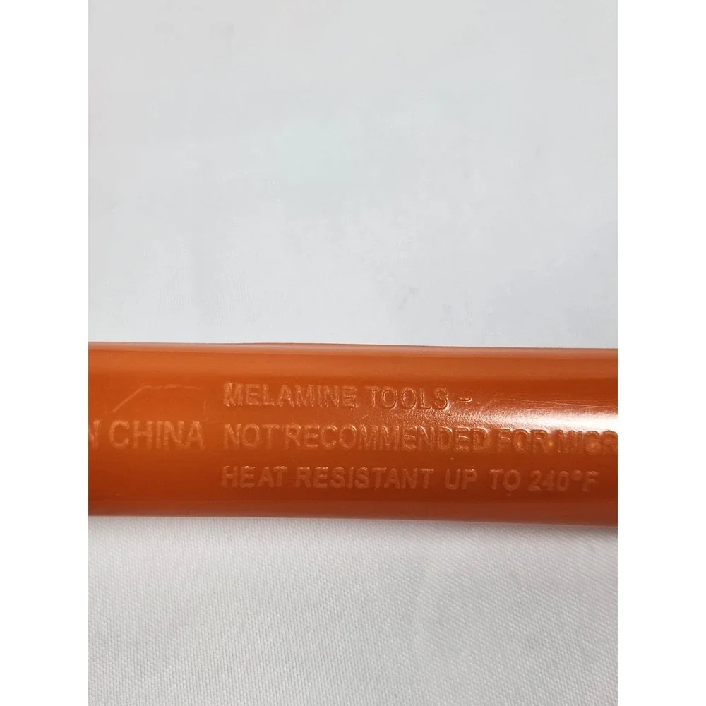 Orange Melamine Slotted Spatula Turner Heat Resistant Kitchen Tool